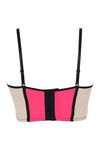 Zivame Color Block Padded Wired Medium Coverage Strapless Bra-Peach Berry — thumbnail 7