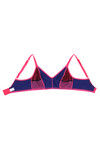 Zivame Color Block Non Padded Bra with Anti Dig Straps- Purple n Neon Pink — thumbnail 8