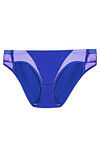 Zivame Color Block Low Waist Bikini Brief with Soft Anti Dig Elastics- Lilac n Blue — thumbnail 5