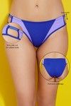 Zivame Color Block Low Waist Bikini Brief with Soft Anti Dig Elastics- Lilac n Blue — thumbnail 7