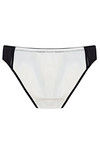 Zivame Color Block Low Waist Bikini Brief with Soft Anti Dig Elastics- Black n White — thumbnail 7