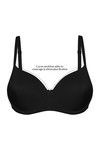 Zivame Priority Padded Wired 3/4th Coverage T-Shirt Bra-Black — thumbnail 8