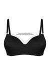 Zivame Priority Padded Non Wired 3/4th Coverage T-Shirt Bra-Black — thumbnail 8