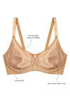Zivame Priority Single Layered Wired 3/4th Coverage Minimiser Bra-Skin — thumbnail 6
