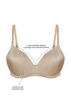 Zivame Priority Padded Wired 3/4th Coverage T-Shirt Bra-Skin — thumbnail 9