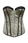 Zivame Rich Jacquard Corset - Grey — thumbnail 5
