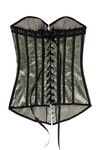 Zivame Rich Jacquard Corset - Grey — thumbnail 6