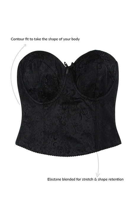Zivame Jacquard Bustier with Soft Padding — image 5