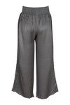 Zivame Aire Wide Waist High-Low Hem Chambray Palazzo-Grey — thumbnail 7