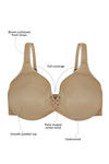 Zivame True Curv No Spill Padded Wired 3/4th Coverage T-Shirt Bra-Brown — thumbnail 5