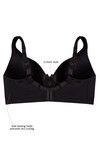 Zivame No Spill Padded Non Wired 3/4th Coverage T-Shirt Bra-Black — thumbnail 6