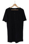 Zivame Made For Moms Pleated Front Maternity And Nursing Dress-Black — thumbnail 7