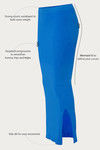 Zivame Medium Control Mermaid Saree Shapewear ™-Blue — thumbnail 6