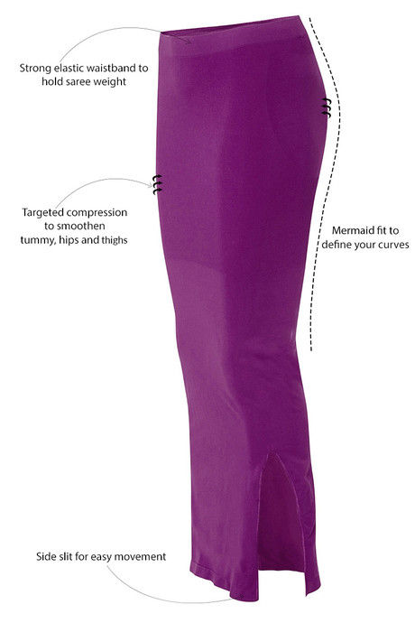 Zivame Medium Control Mermaid Saree Shapewear ™-Purple — image 8