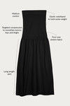 Zivame Medium Control Mermaid Saree Shapewear With Flare™- Black — thumbnail 6