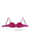 Zivame Satin Strapless Padded Balconette Bra- Mystic Magenta — thumbnail 8