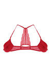 Zivame Satin Moderate Pushup Front Open Bra- Ruby Red — thumbnail 8
