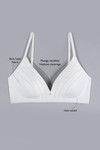 Zivame Satin Padded Extreme Low Back Plunge Neckline Bra- Pearl White — thumbnail 6