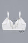 Zivame Satin Padded Extreme Low Back Plunge Neckline Bra- Pearl White — thumbnail 7