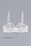 Zivame Satin Balconette Neckline Bra- Pearl White (A-E) — thumbnail 7