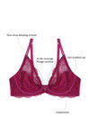 Zivame Bridal Double Layered Wired 3/4th Coverage Lace Bra-Baton Rouge — thumbnail 5