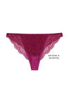 Zivame Satin Low Rise Thong Panty- Mystic Magenta  — thumbnail 6
