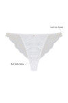 Zivame Satin Low Rise Thong Panty- Pearl White   — thumbnail 5