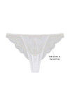 Zivame Satin Low Rise Thong Panty- Pearl White   — thumbnail 6