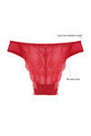 Zivame Satin Low Rise Cheekini Panty- Ruby Red  — thumbnail 5