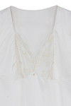 Zivame Satin Mid Thigh Length Nightdress- Pearl White — thumbnail 8