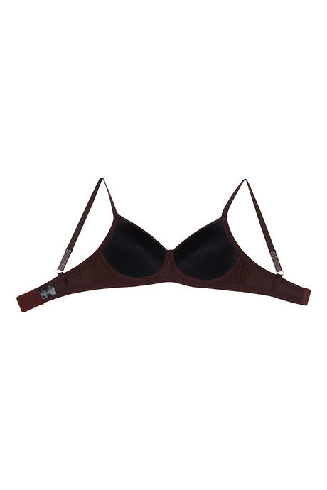 Zivame Glitter Straps Radiance Smooth Padded Wirefree T-Shirt Bra- Mocha Brown — image 7