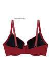 Zivame Glitter Straps Radiance Smooth Padded Wired T-Shirt Bra- Maroon — thumbnail 7