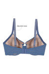 Zivame Glitter Straps Radiance Smooth Padded Wired T-Shirt Bra- Blue Grey — thumbnail 7