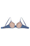 Zivame Glitter Straps Radiance Smooth Padded Wired T-Shirt Bra- Blue Grey — thumbnail 8