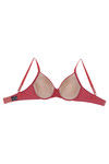 Zivame Glitter Straps Radiance Smooth Padded Wired T-Shirt Bra- Coral — thumbnail 8