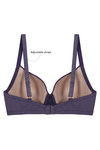 Zivame Glitter Straps Radiance Smooth Padded Wired T-Shirt Bra- Violet — thumbnail 7
