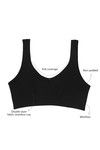 Zivame Full Coverage At-Home Slip On Bra- Black — thumbnail 6