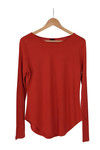 Zivame Aire Slim Fit Breathable Viscose Top-Red — thumbnail 8