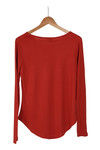 Zivame Aire Slim Fit Breathable Viscose Top-Red — thumbnail 9