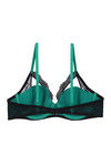 Zivame Sensuous Single Layered Non Wired Low Coverage Lace Bra-Virdis Green — thumbnail 6