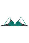 Zivame Sensuous Single Layered Non Wired Low Coverage Lace Bra-Virdis Green — thumbnail 7