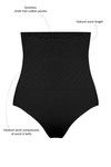 Zivame Medium Control Highwaist Brief-Black — thumbnail 6