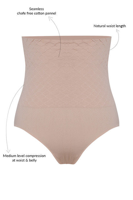 

Zivame Medium Control Highwaist Brief Skin, Skins