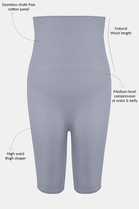 Zivame All day Highwaist Thigh Shaper - Grey — image 14