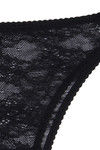 Zivame Sensuous Satin Stretch Low-rise Thong- Black — thumbnail 7