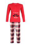 Zivame Check Plus Solid Print Pure Cotton Top And Pyjama Set — thumbnail 5