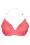Zivame Padded Wired Medium Coverage T-Shirt Bra-Neon Coral — thumbnail 8