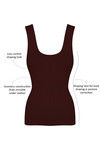 Zivame Medium Control Tummy Shaping Camisole - Coffee — thumbnail 4