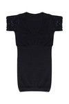Zivame Lace Touch Slenderizing Short Sleeve Smoothening Top-Black — thumbnail 5
