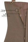 Zivame Post-Surgical Tummy Cinching Medium Control Bodysuit - Brown — thumbnail 6